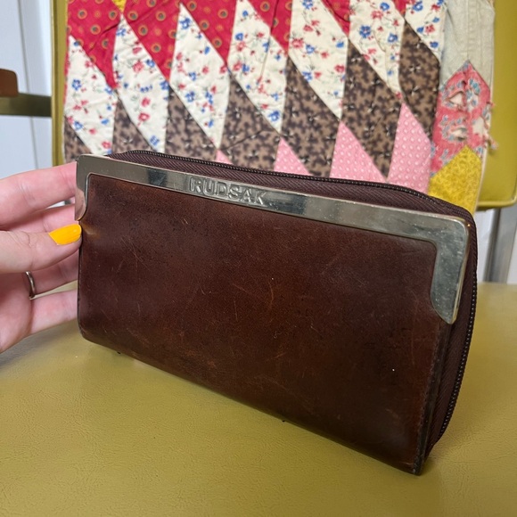 Rudsak Leather Wallet in Walnut Brown - Picture 9 of 10